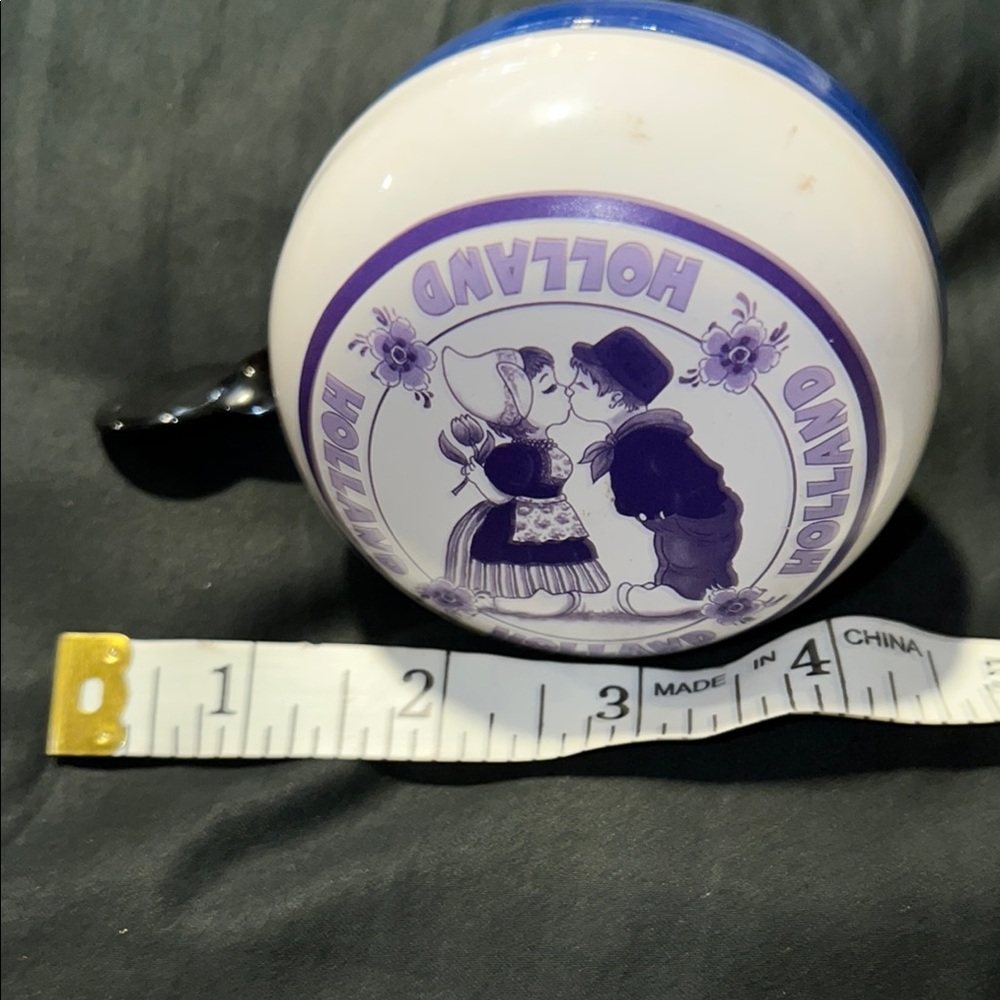 Holland Themed Ceramic Bell with Purple Design